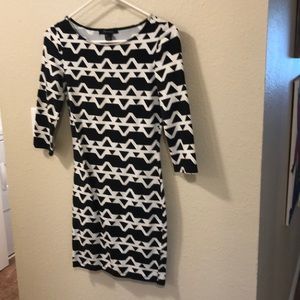 Tribal mid sleeve dress